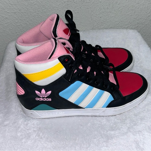Adidas Originals - Women's Sz 7 - Hardcourt Hi - Multicolor Basketball - FV7292 - Picture 1 of 8